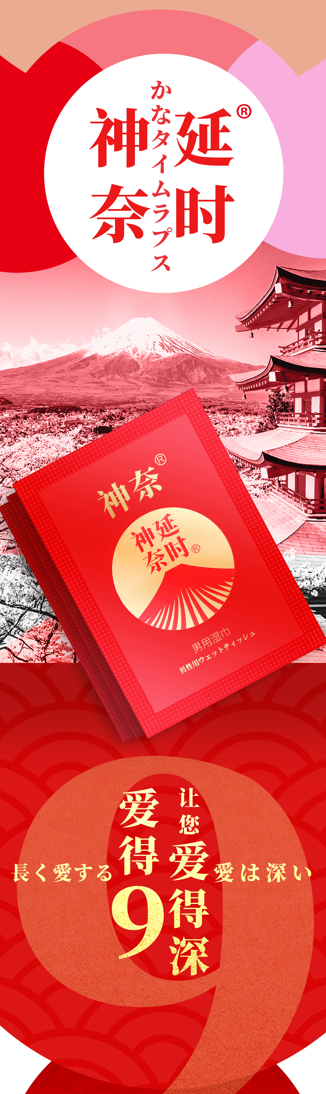 趣愛閣-廣州成人用品貨源延時噴劑：神奈男用濕巾詳情延時噴劑