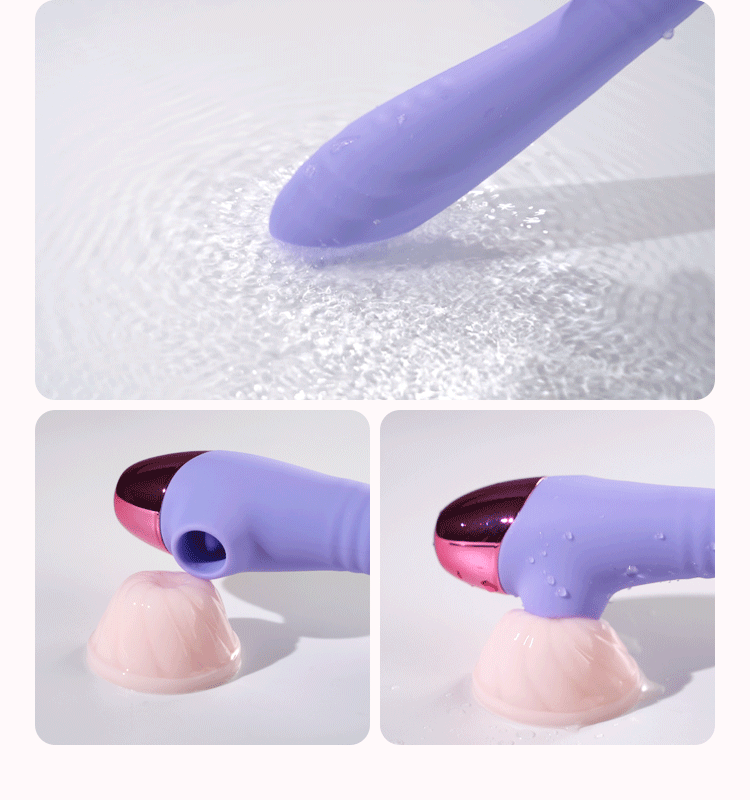 趣愛閣-廣東成人用品穿戴震動：歐亞思KIKI max吮吸衷動按摩棒紫穿戴震動